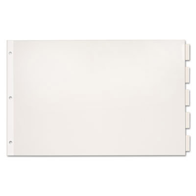 DIVIDER,PPR11X17,5TAB,CLR
